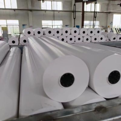 Blauw-zwart beeld thermisch papier 45-70GSM Jumbo Roll voor bankbiljetten/faxen/ATM's in de industrie