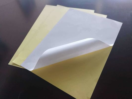 Direct uit de molen aangepast plakpapier met rubberen lijm en grote velgrootte