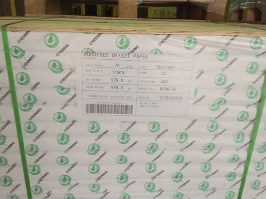 Anti-Curl Chenming ongecoate houtvrij wit gebonden papier glad schrijven 100% maagdelijke pulp