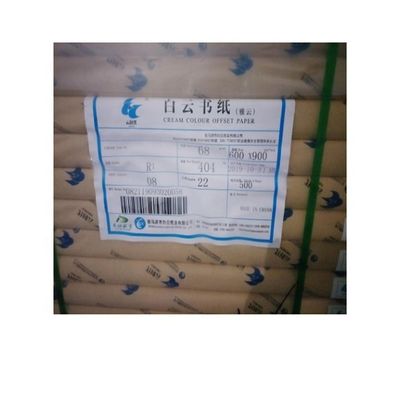 Offsetprinting Compatible Cream Woodfree Paper gemaakt van houtpulp van Baiyun Mill