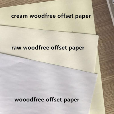 98%-110% Helderheid Anti-Curl ongecoat houtvrij Offset Bond Paper voor glad drukwerk
