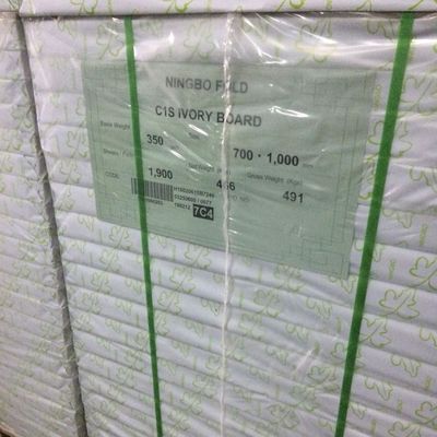 Gecoat Ningbo Fold C1S Ivory Board 190-400gm voor professioneel laserdrukken