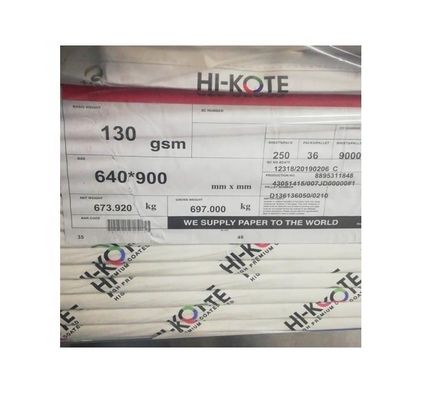 Anti-Curl HI-kote C2S kunstpapier vertrouwd door chemisch-mechanische pulpfabrikanten