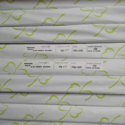 Gecoat Ningbo Fold C1S Ivory Board 190-400gm voor professioneel laserdrukken